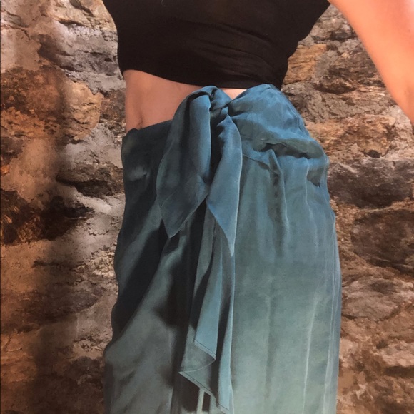 Vintage sue Wong 80s 90s skirt sarong wrap skirt - Picture 2 of 8